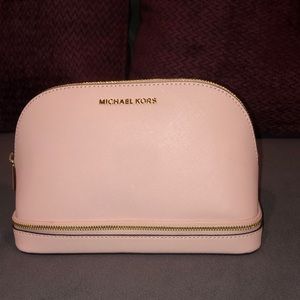 NWOT Michael Kors leather blossom travel pouch